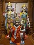 Shri Sita-Ram Dev and Shri hanumanji